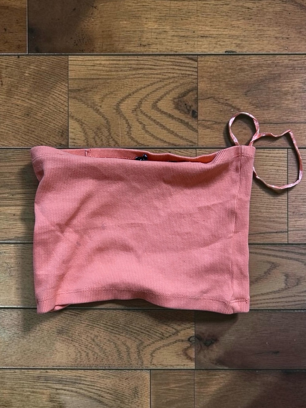 PacSun Orange Ribbed Strapless Tube Top Size S